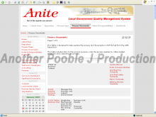 Anite (Local Government) - Quality Management System - Screenshot