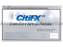 Citibank - CitiFX Options trading software front-end graphics