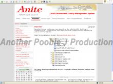 Anite (Local Government) - Quality Management System - Screenshot