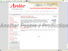 Anite (Local Government) - Quality Management System - Screenshot